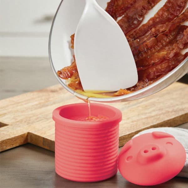 Silikon Baconfett-Avtappingsbeholder Baconfett-Samler Bacon[PL]