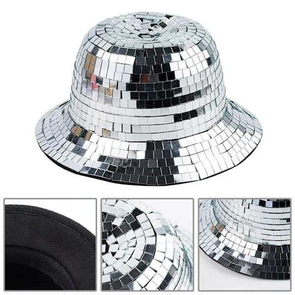 Disco Bøttehatt Disco Ball Lue Fiskerhatt