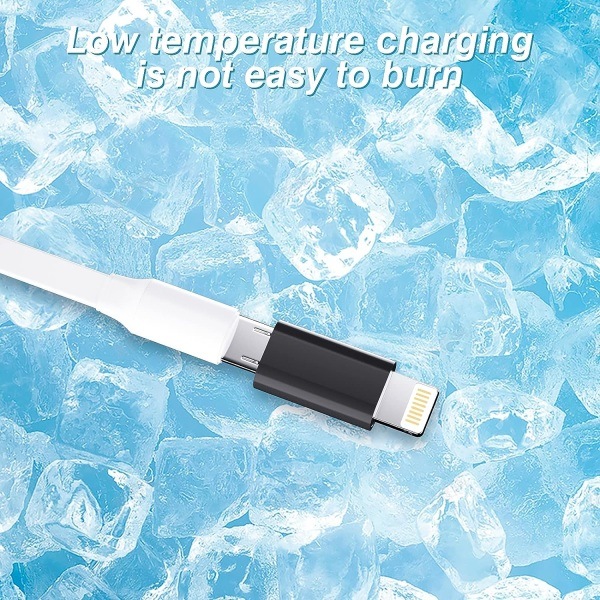 Micro USB -naaras Lightning-uros lataussovitin (3 kpl) Android-latauskaapeliporttiliitin yhteensopiva iPhone/iPad-latausjohdon datamuunnin...