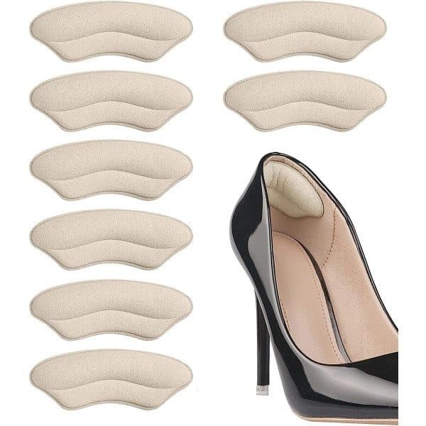 Hælpuder kompatible med store sko, hælgreb Beige 4 par【pl】