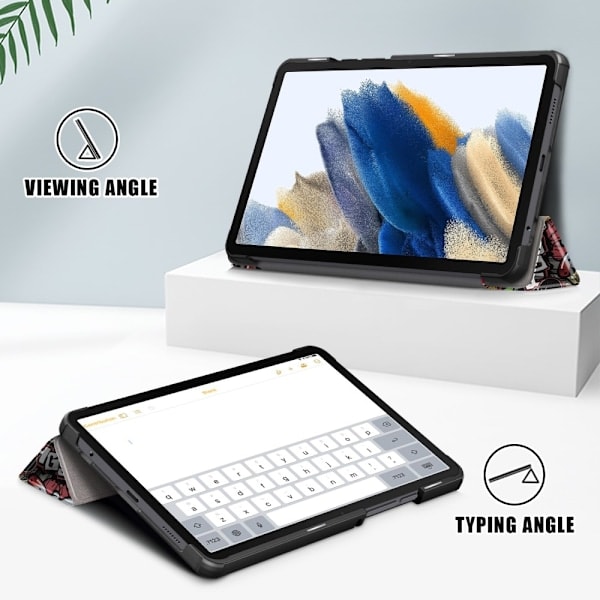 Samsung Galaxy Tab A9 Kotelo Tri-Fold Graffiti