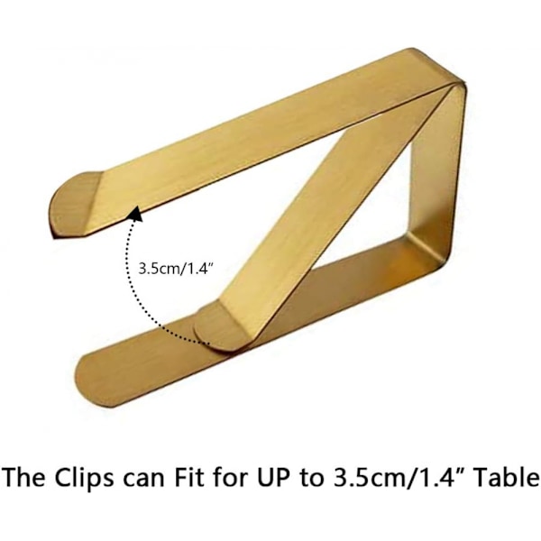 Dugklips 8 stk. Justerbare dugklips Rustfrit stål Bordholder Metal Dugklips til fiksering