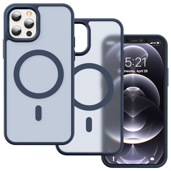 ColorPop iPhone 12 Pro Max Kuori CH MagSafe Matt Tumman Sininen