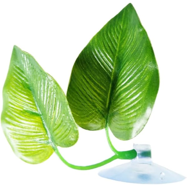 Betta Hammock Leaf Bed Fiskleksaker Plastväxt för lek Resti