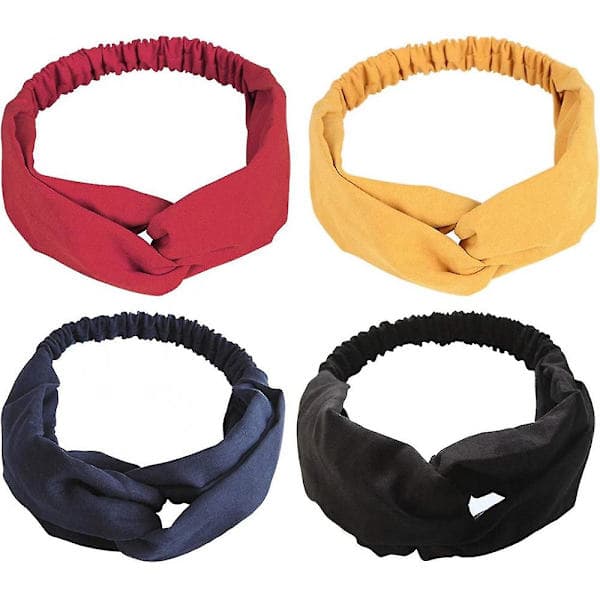 Hårbånd Vintage Elastiske Hodeplagg Hårbånd Strekkbart Hårbånd Vridd
