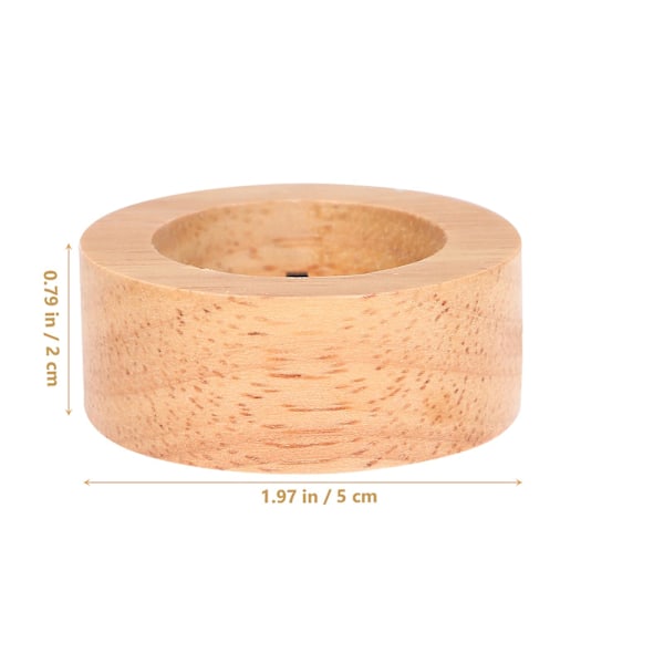 Træ Display Podie LED Lys Base Bord Krystalkugle Lampe Base Snebold Lys Base