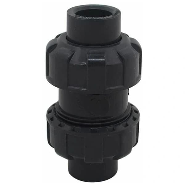 Kulbackventil 20 25 32 40 50 63mm poolbackventil envägsventil anti-återflödes pvc ventil envägsventil (Innerdiameter 40mm)