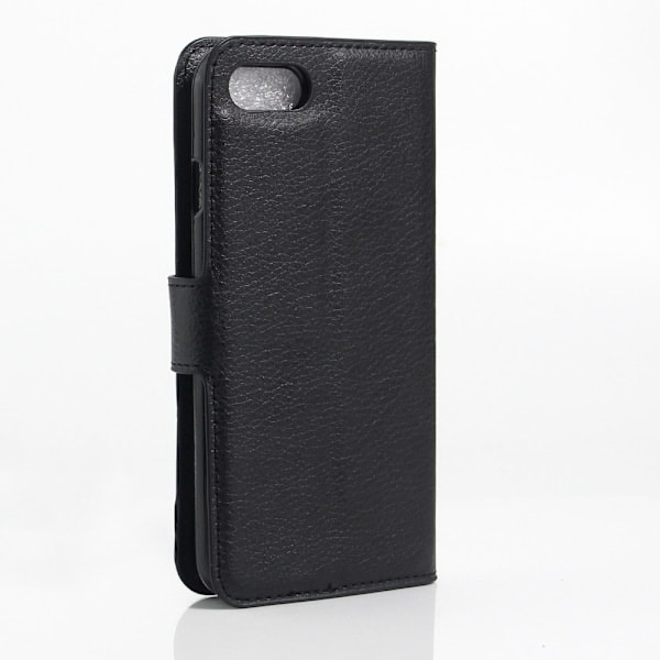 iPhone 7/8/SE (2020/2022) - Litchi Pung Etui - Sort Sort