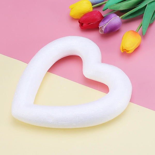 10 stk. Hjerte Skum Krans Form DIY Krans Hjerte Skum til Bryllup Valentinsdag DIY Projekter