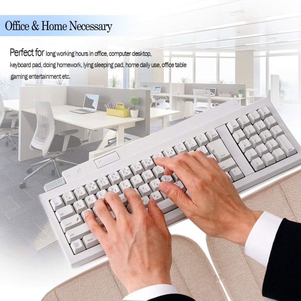 2-pak bærbar computer albue-håndledsstøtte, premium memoryskum skrivebordsarmstøtte (7,9 x 11,8 tommer)