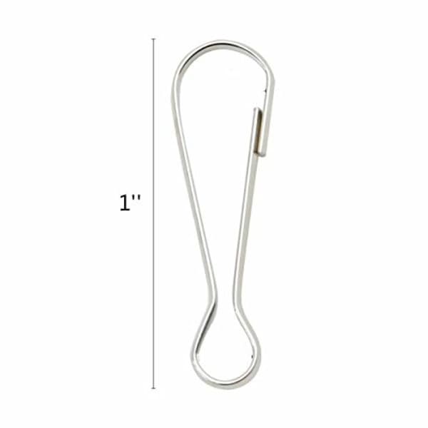 100 stk 304 rustfritt stål metallfjærkrok, rustfri[PL]
