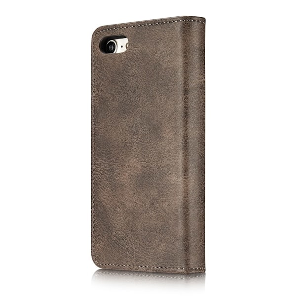 Compatible with iPhone 7/8/SE (2020/2022) MING Magnetic Case/Wallet - Brown