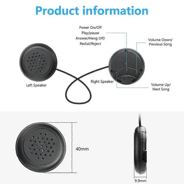 [PL】Bluetooth V5.0 Pandebånd til Børn, Bluetooth Søvnmaske med Bløde Højttalere og Mikrofon
