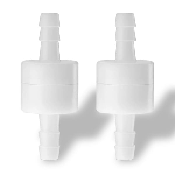 Backventil 6 mm, 2-pack Inline Engångsventil i Plast för Vatten Bränsle ...