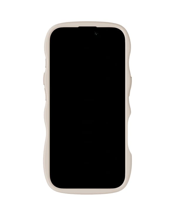 holdit iPhone 17 Mobilskal Wavy Ljusbeige/Transparent