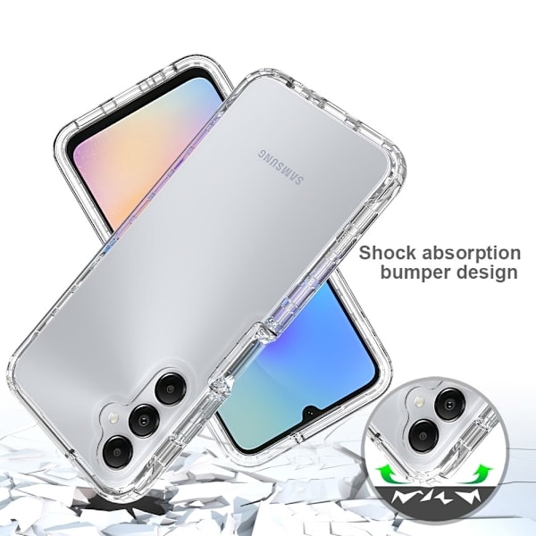 Samsung Galaxy A05s 4G 360° Iskunkestävä Hybridikuori Läpinäkyvä