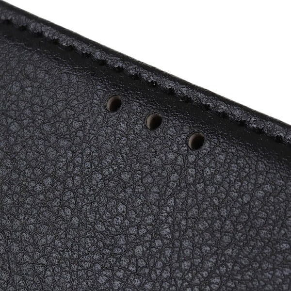 Xiaomi Redmi Note 9 Pro/Note 9S - Litchi Pung Etui - Sort Black Sort