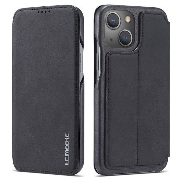 iPhone 13 Mini - LC.IMEEKE Retro Flip Fodral - Sort