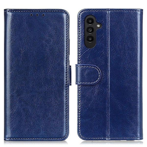 Samsung Galaxy A14 4G/5G Etui Crazy Horse Læder Blå