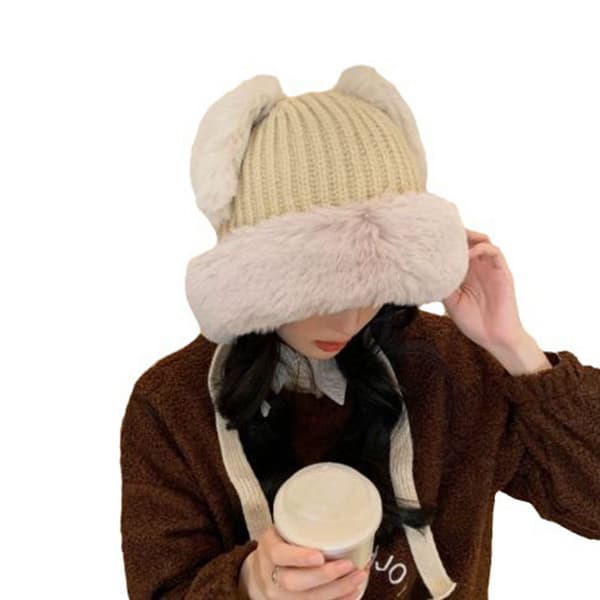 Lämmin hattu Pehmohattu BEIGE