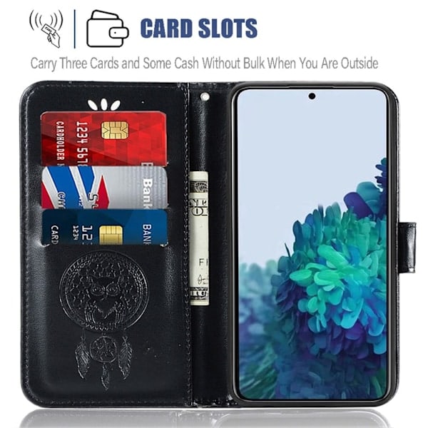 Samsung Galaxy S22 Plus Cover Ugle Drømmefanger Sort