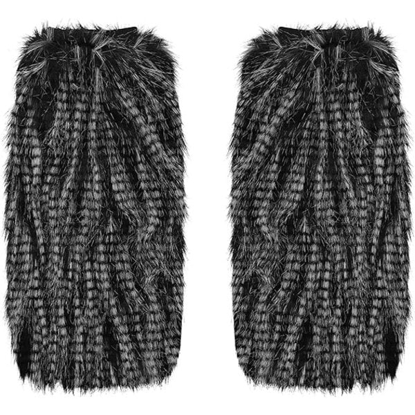 Kvinnor Flickor Faux Päls Benvärmare Stövelmanschett 40cm Lång Päls Manschett Omslag Vinter Termiska Leggings Strumpor Mjuka Mode Klackskor Långa ...