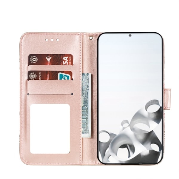 Samsung Galaxy S21 - Mandala Nahkakotelo - Ruusukulta Ruusukulta Ruusukulta