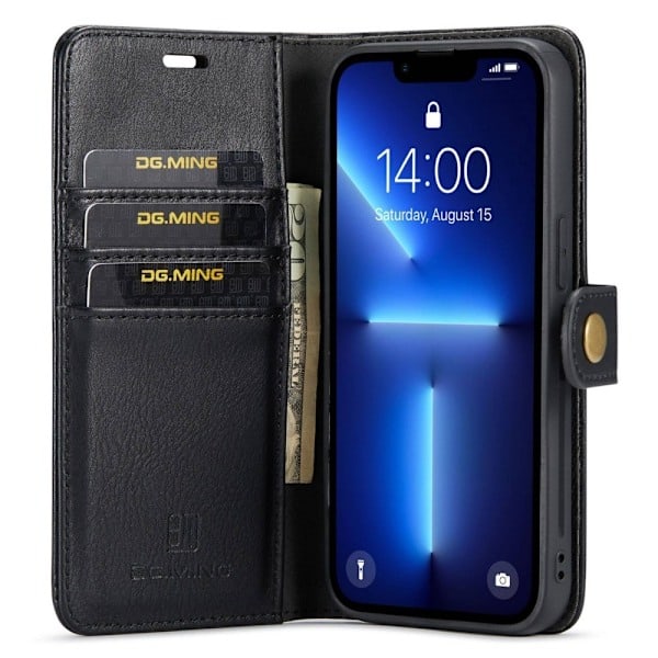 DG.MING iPhone 15 Pro Max 2i1 Magnet Etui / Deksel Svart
