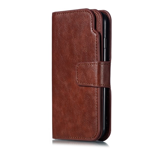 iPhone 7/8/SE (2020/2022) - 9-kort Pung Etui - Brun Brun
