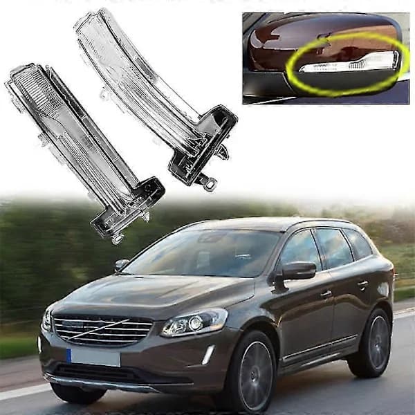 [PL】Blinklyslygte til bakspejl til XC60 2013-2017 LED-indikator blinklys repeater -Sy