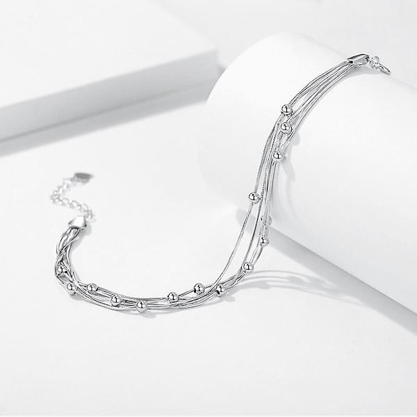 Damarmband med 5 rader, stretch