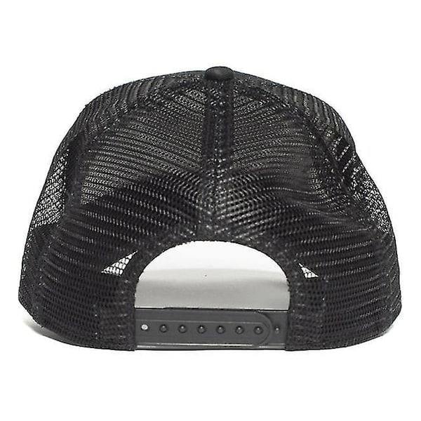 Sort Panter Mesh Cap Sommer Baseball Cap Trucker Hat (1 stk - Sort)