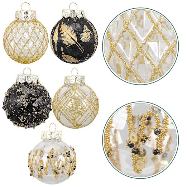 25 st julgranskulor Ornament Julbollar Julguld Ornament Julgranspynt