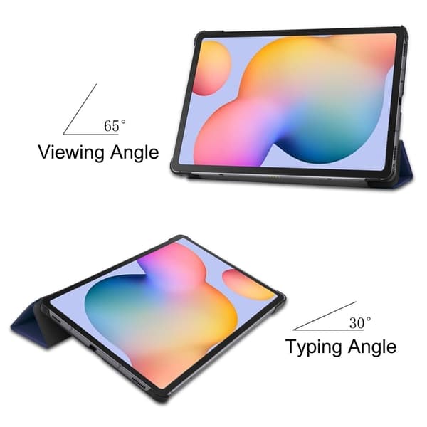 Samsung Galaxy Tab S6 Lite - Tri-Fold Cover - Mørkeblå