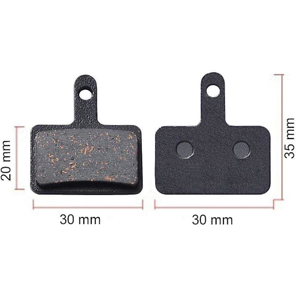 Pyörän jarrupalat, Best Tek -levyjarrrupalat Shimano M315 M355 M515 M525 C501 C601 M375 M395 M415 M416 M446 M465 M475 M485 M486 -malleihin ja varaosiksi (2 paria)