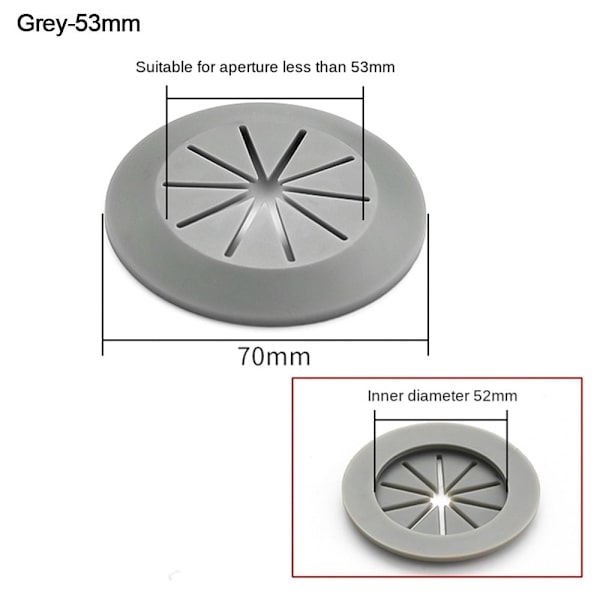 Kansi Datorgenomföring HARMAA 53MM harmaa
