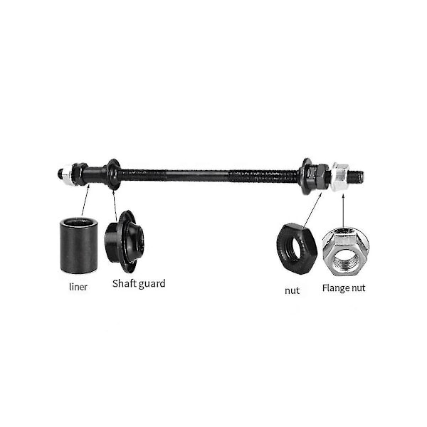 Förlängd 240mm Mountainbike Snöcykel Fatbike Bakaxel Omkastad Solid Axel Bakaxel Cykel