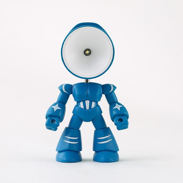Liten skrivbordslampa Robotform Studie Nattlampa Barn Sovrum Sänglampa Dekoration
