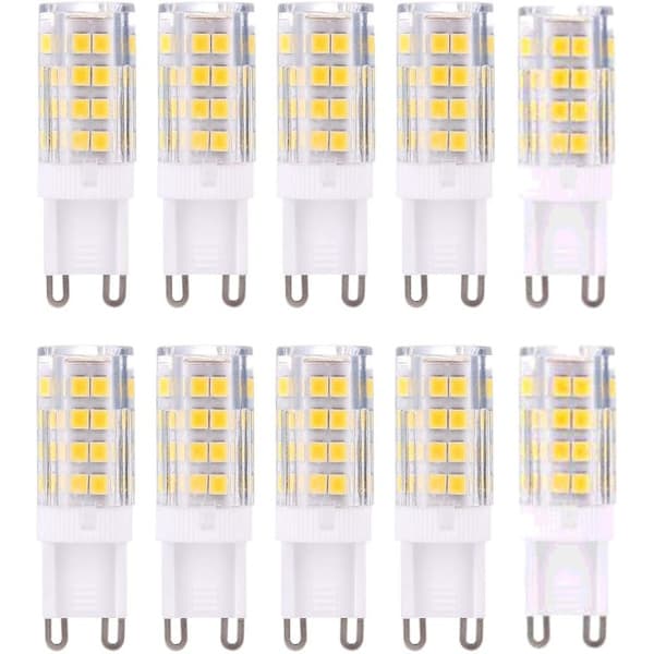 G9 LED-lampor, varmvit 3000K 5W G9 LED, 10-pack