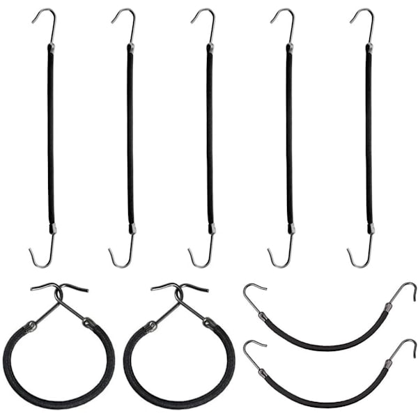 15 st Öppna Hästsvanshållare Hästsvanshållare Hårklämmor Elastiska Hårband för Hårstyling