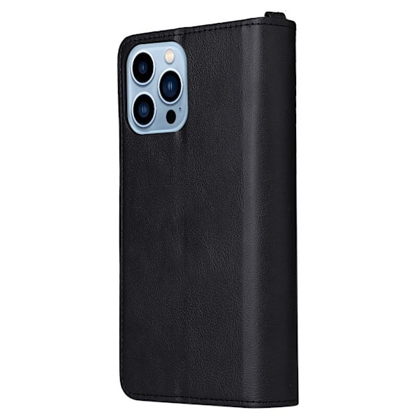 iPhone 13 Pro Etui/Cover 2i1 Magnet Multifunktionel Sort