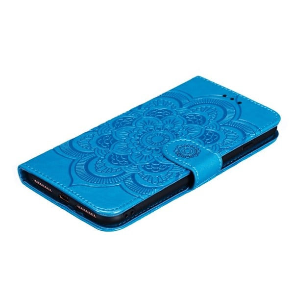 iPhone 7/8 Plus - Mandala Plånboksfodral - Blå Blå Blå
