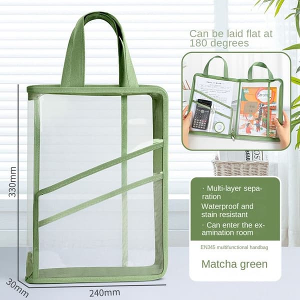 Mesh lynlåspose Transparent filpose FARVE 1 FARVE
