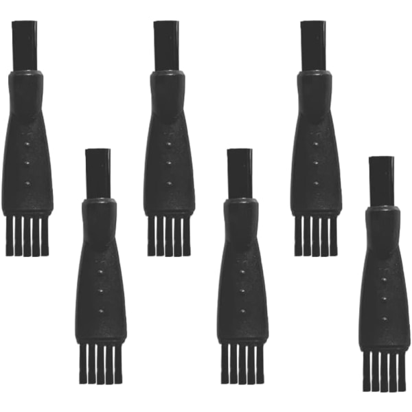 Rakborste, 6-pack rakborstar för rengöring av rakapparater, rakborste för rengöring av elektriska rakapparater för män