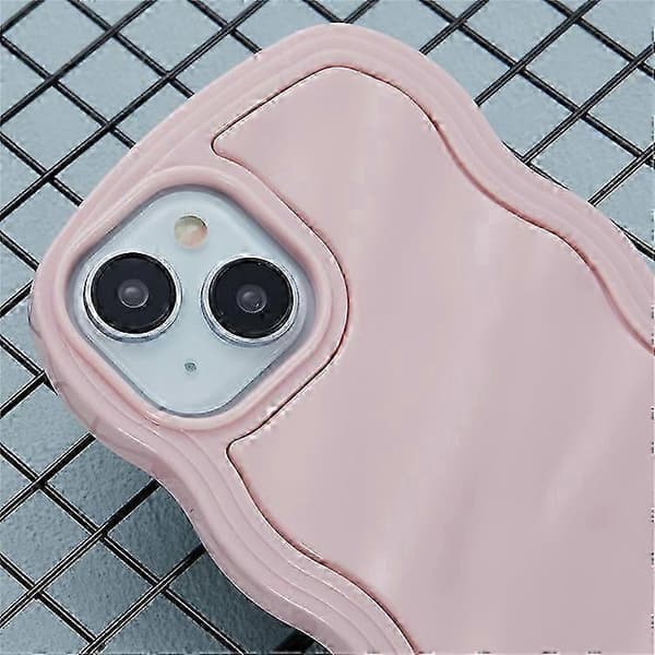 WT Series iPhone 13 Case, Wavy Edge Hard PC + Soft TPU Protective Cover, Slim Phone Case