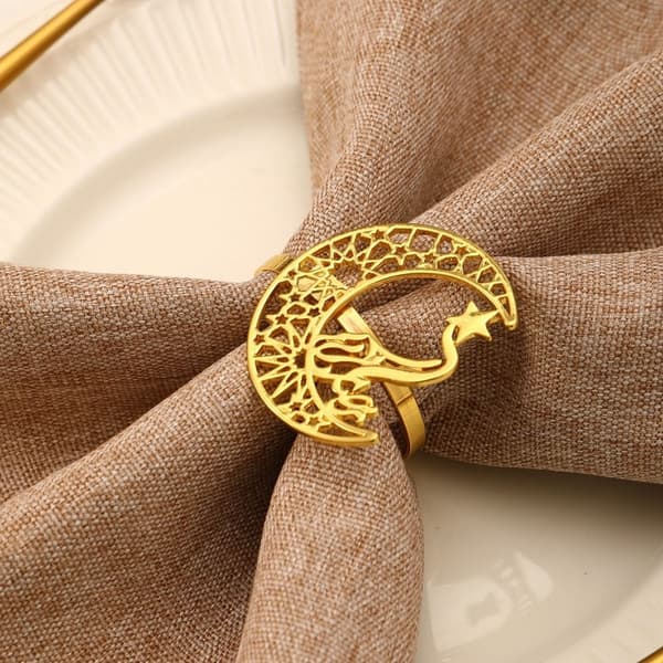Eid Mubarak Servietringe Måne Servietspænde STYLE 1 STYLE 1