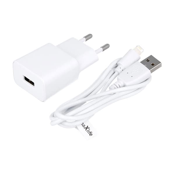 Maxlife iPhone Charger MXTC-01 with 1A USB Output and Lightning-