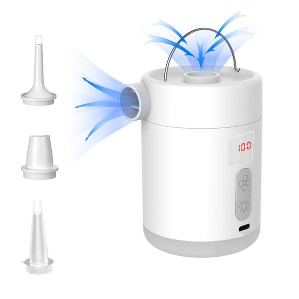 Electric Air Pump for Compression Bags, White