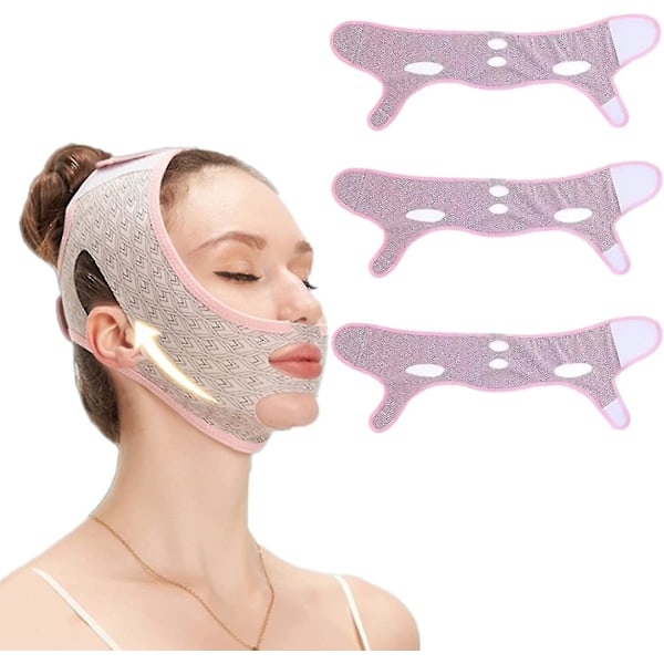 Beauty Face Sculpting Sleep Mask, V Line Lifting Maske Ansikts Slanking Stropp, Dobbelthake Reduserer, Ansiktsløftbelte