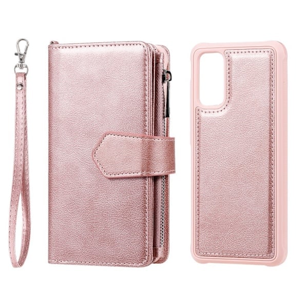 Samsung S20 - 2in1 Magneettikuori / Lompakkokotelo - Ruusukulta Ruusukulta Ruusukulta